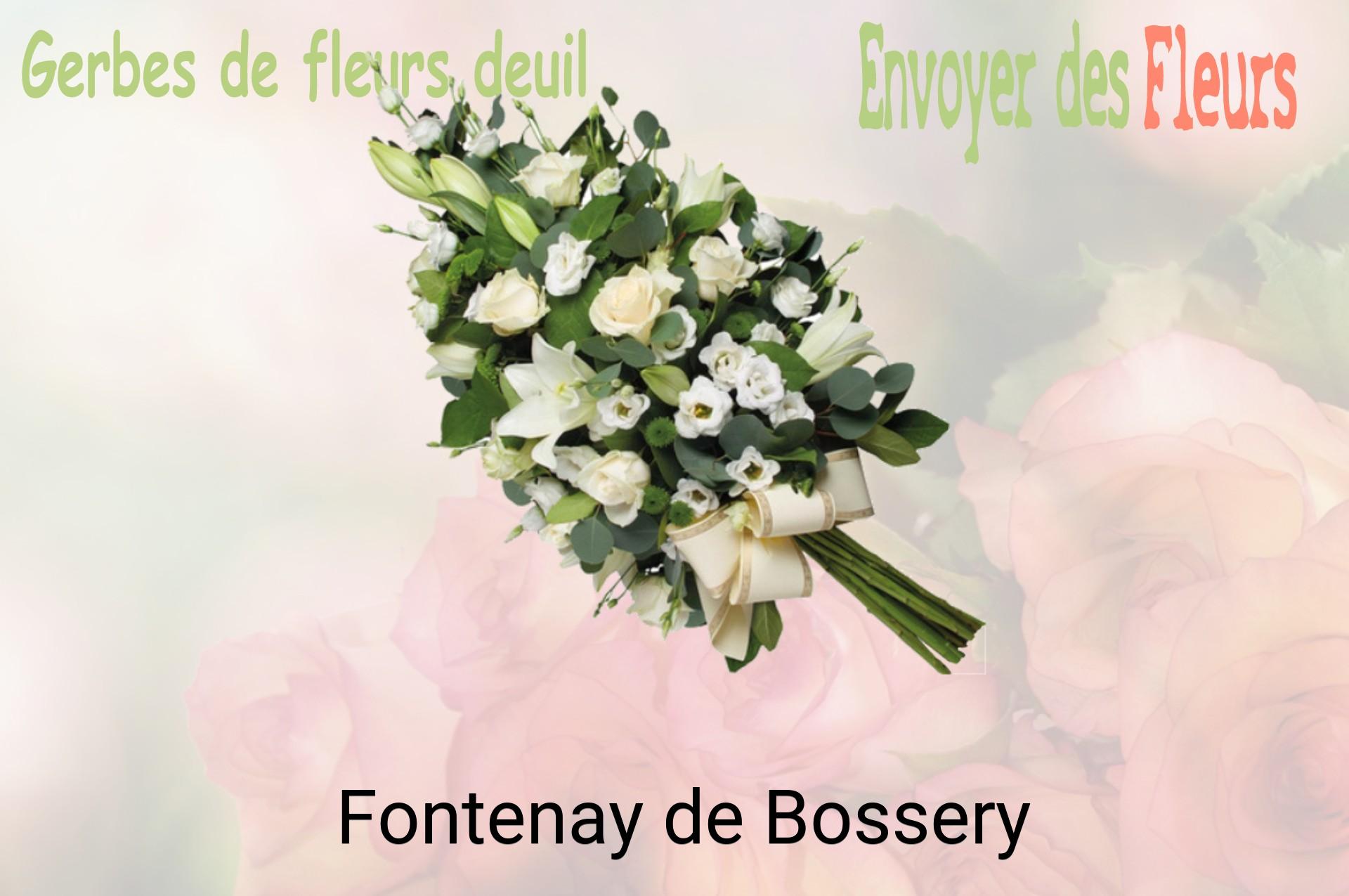 Gerbe de fleurs de deuil livrée à Fontenay-de-Bossery